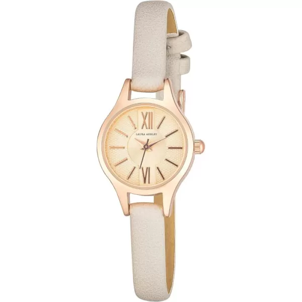Laura Ashley Women's Petite 23mm Vegan Leather Strap Watch 