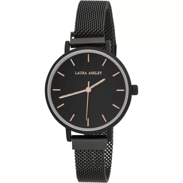 Laura Ashley Women's Sleek 33mm Mesh Magnet Bracelet Watch 