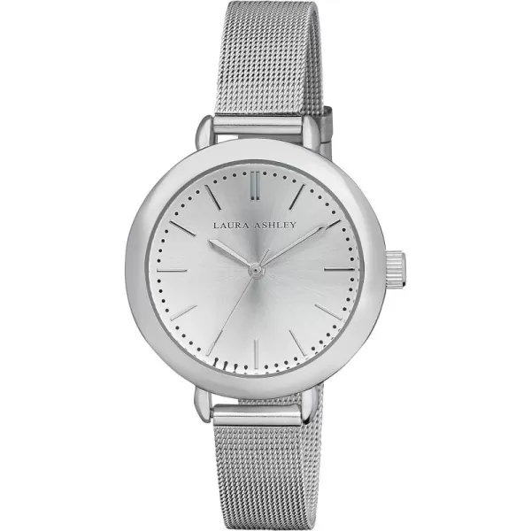 Laura Ashley Women's Round Case Mesh Watch 