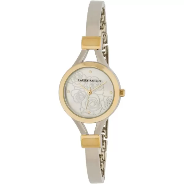 Laura Ashley Women's Thin Bangle Floral Dial Watch 