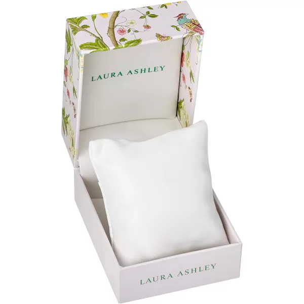 Laura Ashley Women's 32mm Sunray Dial Matte and Shiny Link Bracelet Watch 