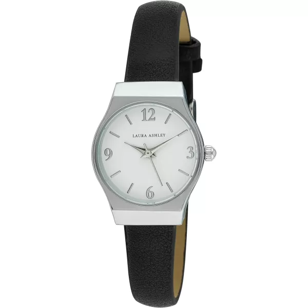 Laura Ashley Women's 34mm Octagonal Case Vegan Leather Strap Watch 