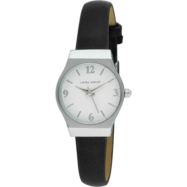 Laura Ashley Women's 34mm Octagonal Case Vegan Leather Strap Watch 