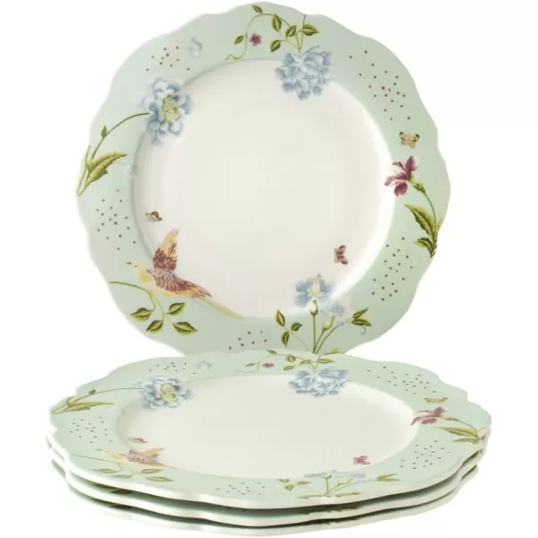 Laura Ashley Set/4 plates irregular 245 Mint Uni in giftbox Heritage Collectables