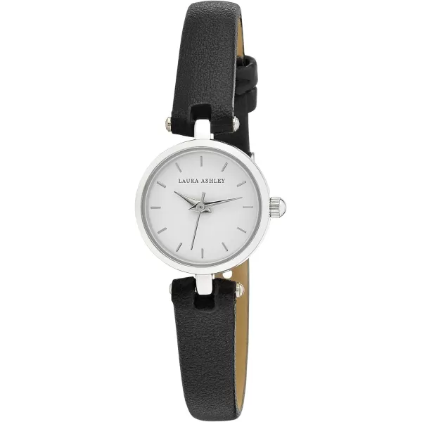 Laura Ashley Women's 22mm Case Vegan Leather Strap Watch 