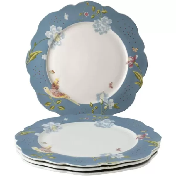 Laura Ashley Set/4 plates irregular 245 Mint Uni in giftbox Heritage Collectables