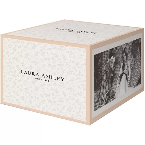 Laura Ashley Floris 6" Bowl Giftbox, Set of 4 - Porcelain Soup/Cereal Dish - Dishwasher &amp; Microwave Safe Bowls - Blueprint Collectables, Floral