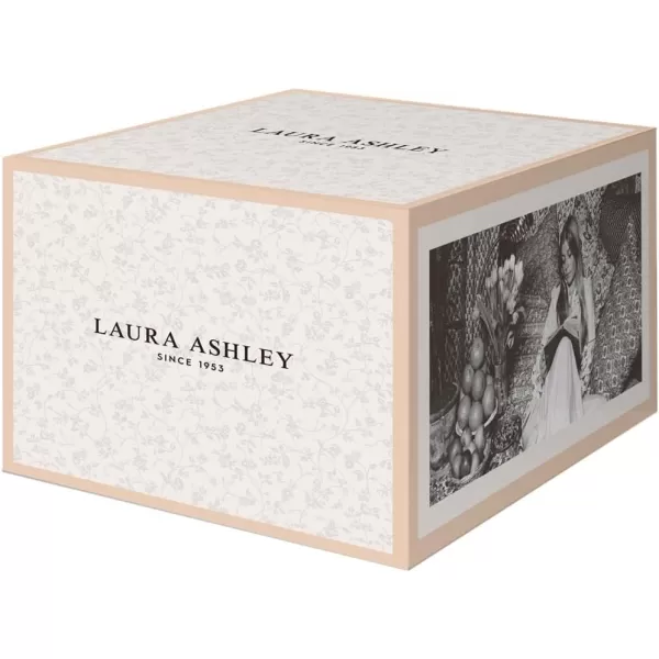 Laura Ashley Floris 6" Bowl Giftbox, Set of 4 - Porcelain Soup/Cereal Dish - Dishwasher &amp; Microwave Safe Bowls - Blueprint Collectables, Floral