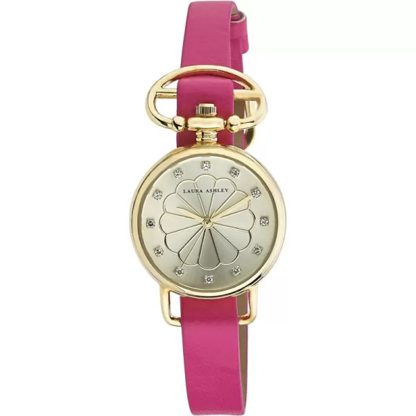 Laura Ashley Women's Analog Display Japanese Quartz Black Watch 