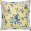 imageLaura Ashley  Queen Duvet Cover Set Reversible Cotton Bedding with Matching Shams Includes Bonus Euro Shams ampamp Throw Pillow Covers Cassidy Yellow QueenVULL