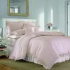 imageLaura Ashley  Queen Duvet Cover Set Reversible Cotton Bedding with Matching Shams Lightweight Home Decor for All Seasons Annabella White QueenBlush