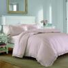 imageLaura Ashley  Queen Duvet Cover Set Reversible Cotton Bedding with Matching Shams Lightweight Home Decor for All Seasons Annabella White QueenBlush