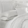 imageLaura Ashley  Queen Duvet Cover Set Reversible Cotton Bedding with Matching Shams Lightweight Home Decor for All Seasons Annabella White QueenWhite