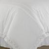 imageLaura Ashley  Queen Duvet Cover Set Reversible Cotton Bedding with Matching Shams Lightweight Home Decor for All Seasons Annabella White QueenWhite