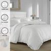 imageLaura Ashley  Queen Duvet Cover Set Reversible Cotton Bedding with Matching Shams Lightweight Home Decor for All Seasons Annabella White QueenWhite