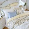 imageLaura Ashley Home  Queen Duvet Cover Set Cotton Sateen Reversible Bedding with Matching Shams All Season Home Decor Meadow Floral Blue QueenBlueYellowGreenWhite