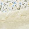 imageLaura Ashley Home  Queen Duvet Cover Set Cotton Sateen Reversible Bedding with Matching Shams All Season Home Decor Meadow Floral Blue QueenBlueYellowGreenWhite