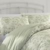 imageLaura Ashley Home  Queen Duvet Cover Set Reversible Cotton Bedding with Matching Shams Lightweight Home Decor for All Seasons Natalie Sage Queen GreenTwin 5Piece