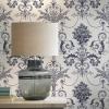 imageLaura Ashley Josette Off White and Midnight Wallpaper