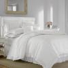 imageLaura Ashley  Queen Duvet Cover Set Reversible Cotton Bedding with Matching Shams Lightweight Home Decor for All Seasons Annabella White QueenWhite