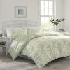 imageLaura Ashley Home  Queen Duvet Cover Set Reversible Cotton Bedding with Matching Shams Lightweight Home Decor for All Seasons Natalie Sage Queen GreenTwin 2Piece