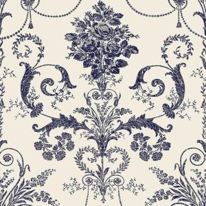 imageLaura Ashley Josette Off White and Midnight Wallpaper