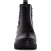 imageLaura Ashley Ladies Mid Cut Ankle Height Rubber Rain Boots Lightweight Waterproof Booties for WomenGlossy Black