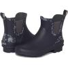 imageLaura Ashley Ladies Mid Cut Ankle Height Rubber Rain Boots Lightweight Waterproof Booties for WomenGrey Floral