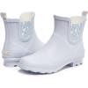 imageLaura Ashley Ladies Mid Cut Ankle Height Rubber Rain Boots Lightweight Waterproof Booties for WomenLt Blue Petals