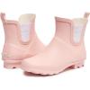 imageLaura Ashley Ladies Mid Cut Ankle Height Rubber Rain Boots Lightweight Waterproof Booties for WomenPink Blossom