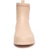 imageLaura Ashley Ladies Mid Cut Ankle Height Rubber Rain Boots Lightweight Waterproof Booties for WomenTan Blossom