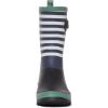 imageLaura Ashley Womens Rain Footwear Stripe Mid Calf Waterproof Rubber GardenRainboots Low Heel Slip Resistant Boots for WomenLt Green
