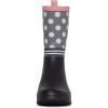 imageLaura Ashley Womens Rain Footwear Stripe Mid Calf Waterproof Rubber GardenRainboots Low Heel Slip Resistant Boots for WomenPink
