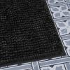 imageLaura Ashley Butter Chenille Bath Rug Absorbent Shaggy Bathroom Mat Non Slip plush Carpet Rugs for Tub and Sink  17quot x 24quot Ligth GrayBlack