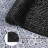 imageLaura Ashley Butter Chenille Bath Rug Absorbent Shaggy Bathroom Mat Non Slip plush Carpet Rugs for Tub and Sink  17quot x 24quot Ligth GrayBlack
