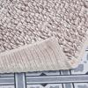 imageLaura Ashley Butter Chenille Bath Rug Absorbent Shaggy Bathroom Mat Non Slip plush Carpet Rugs for Tub and Sink  17quot x 24quot Ligth GrayBlush