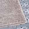 imageLaura Ashley Butter Chenille Bath Rug Absorbent Shaggy Bathroom Mat Non Slip plush Carpet Rugs for Tub and Sink  17quot x 24quot Ligth GrayBlush