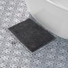 imageLaura Ashley Butter Chenille Bath Rug Absorbent Shaggy Bathroom Mat Non Slip plush Carpet Rugs for Tub and Sink  17quot x 24quot Ligth GrayCharcoal