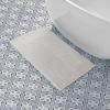imageLaura Ashley Butter Chenille Bath Rug Absorbent Shaggy Bathroom Mat Non Slip plush Carpet Rugs for Tub and Sink  17quot x 24quot Ligth GrayIvory