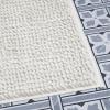 imageLaura Ashley Butter Chenille Bath Rug Absorbent Shaggy Bathroom Mat Non Slip plush Carpet Rugs for Tub and Sink  17quot x 24quot Ligth GrayIvory