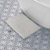 imageLaura Ashley Butter Chenille Bath Rug Absorbent Shaggy Bathroom Mat Non Slip plush Carpet Rugs for Tub and Sink  17quot x 24quot Ligth GrayIvory
