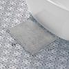 imageLaura Ashley Butter Chenille Bath Rug Absorbent Shaggy Bathroom Mat Non Slip plush Carpet Rugs for Tub and Sink  17quot x 24quot Ligth GrayLight Grey