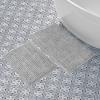 imageLaura Ashley Butter Chenille Bath Rug Absorbent Shaggy Bathroom Mat Non Slip plush Carpet Rugs for Tub and Sink  17quot x 24quot Ligth GrayLight Grey