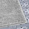 imageLaura Ashley Butter Chenille Bath Rug Absorbent Shaggy Bathroom Mat Non Slip plush Carpet Rugs for Tub and Sink  17quot x 24quot Ligth GrayLight Grey