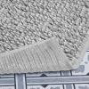 imageLaura Ashley Butter Chenille Bath Rug Absorbent Shaggy Bathroom Mat Non Slip plush Carpet Rugs for Tub and Sink  17quot x 24quot Ligth GrayLight Grey