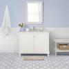 imageLaura Ashley Butter Chenille Bath Rug Absorbent Shaggy Bathroom Mat Non Slip plush Carpet Rugs for Tub and Sink  17quot x 24quot Ligth GrayLinen