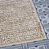 imageLaura Ashley Butter Chenille Bath Rug Absorbent Shaggy Bathroom Mat Non Slip plush Carpet Rugs for Tub and Sink  17quot x 24quot Ligth GrayLinen