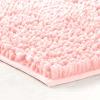 imageLaura Ashley Butter Chenille Bath Rug Absorbent Shaggy Bathroom Mat Non Slip plush Carpet Rugs for Tub and Sink  17quot x 24quot Ligth GrayPink Mist