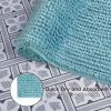 imageLaura Ashley Butter Chenille Bath Rug Absorbent Shaggy Bathroom Mat Non Slip plush Carpet Rugs for Tub and Sink  17quot x 24quot Ligth GraySeaspray Blue