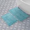 imageLaura Ashley Butter Chenille Bath Rug Absorbent Shaggy Bathroom Mat Non Slip plush Carpet Rugs for Tub and Sink  17quot x 24quot Ligth GraySeaspray Blue